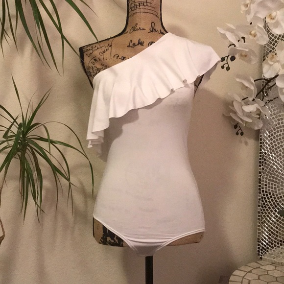 Guess Tops - 🔥GUESS BodySuit Off The Shoulder Ruffles🔥